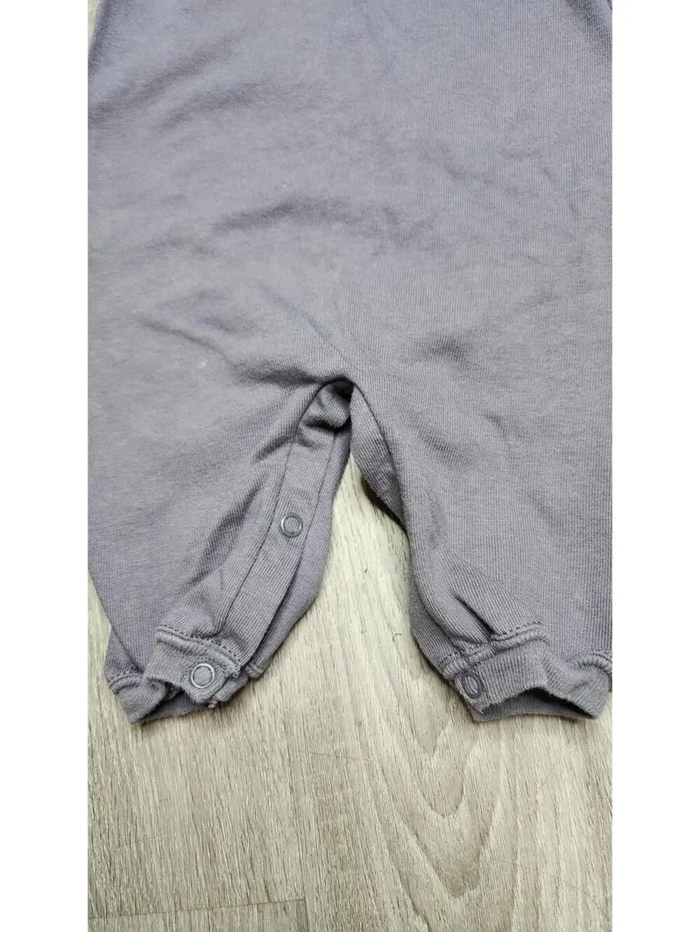 VTG Carter's Romper Baby 3-6 Months Gray Sleeveless Hockey Bear Cotton One Piece
